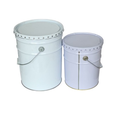 Wholesale large capacity tin metal barrel bucket with lid 10 liters drum bucket