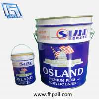 20 liter paint tin bucket with lock ring, tin can for ink glue paint, paint bucket factory