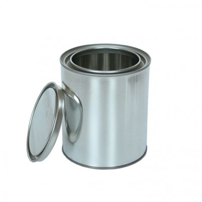 1 liter 1000ml tin paint can container with lever lid