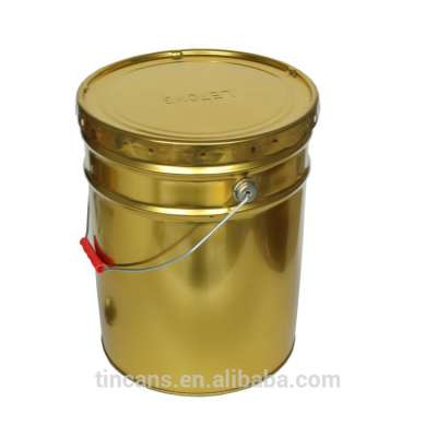 Empty wholesale tin plate pail 20/ 10 liter tin bucket with lid from philippines